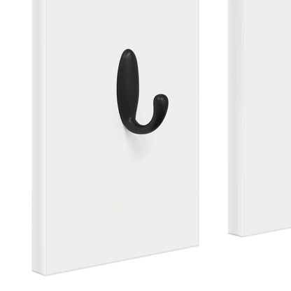 Appendiabiti a muro Bianco 84 x 10 x 80 cm Legno multistrato | homemem39