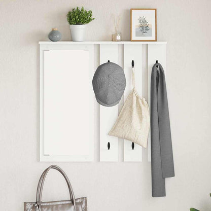 Appendiabiti a muro Bianco 84 x 10 x 80 cm Legno multistrato