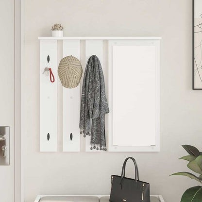 Appendiabiti a muro Bianco 84 x 10 x 80 cm Legno multistrato | homemem39