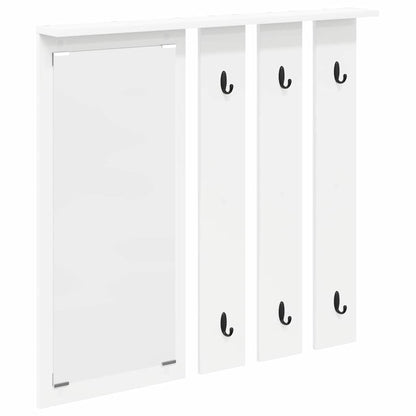 Appendiabiti a muro Bianco 84 x 10 x 80 cm Legno multistrato | homemem39