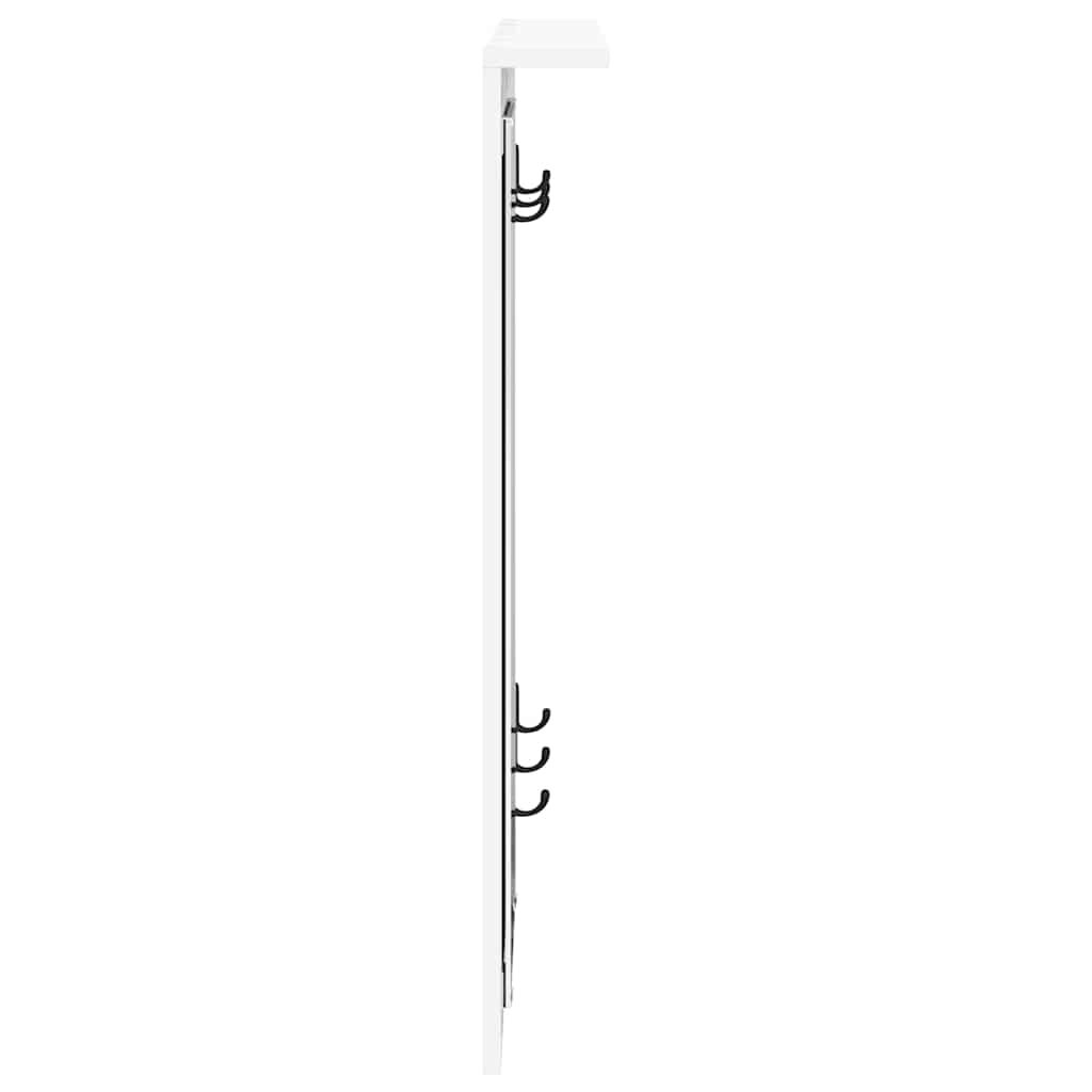 Appendiabiti a muro Bianco 84 x 10 x 80 cm Legno multistrato | homemem39