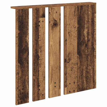 Appendiabiti a muro con specchio Legno vecchio 84 x 10 x 80 cm | homemem39