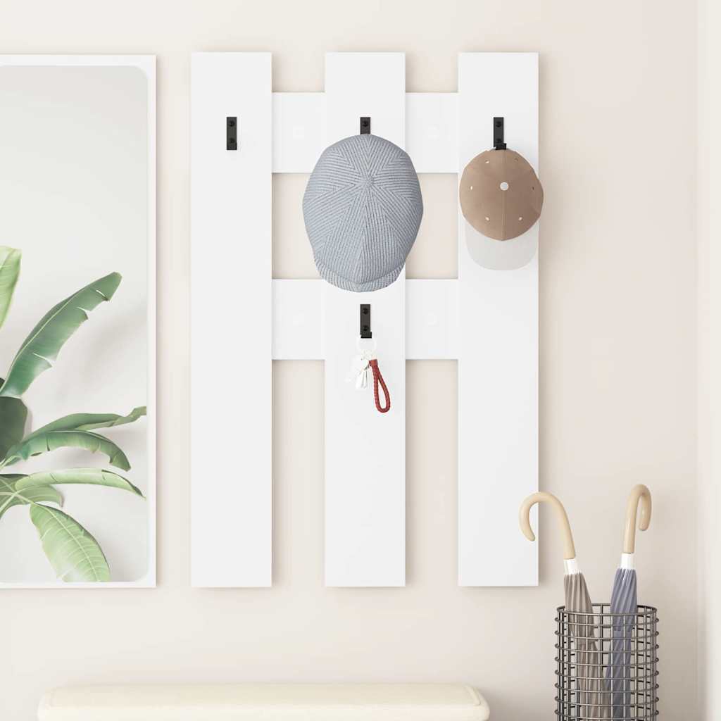 Appendiabiti a muro Bianco 65 x 3 x 100 cm Legno multistrato