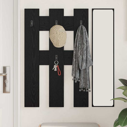 Appendiabiti a muro Rovere Nero 65 x 3 x 100 cm