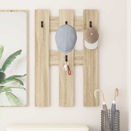 Appendiabiti a muro Rovere Sonoma 65 x 3 x 100 cm | homemem39