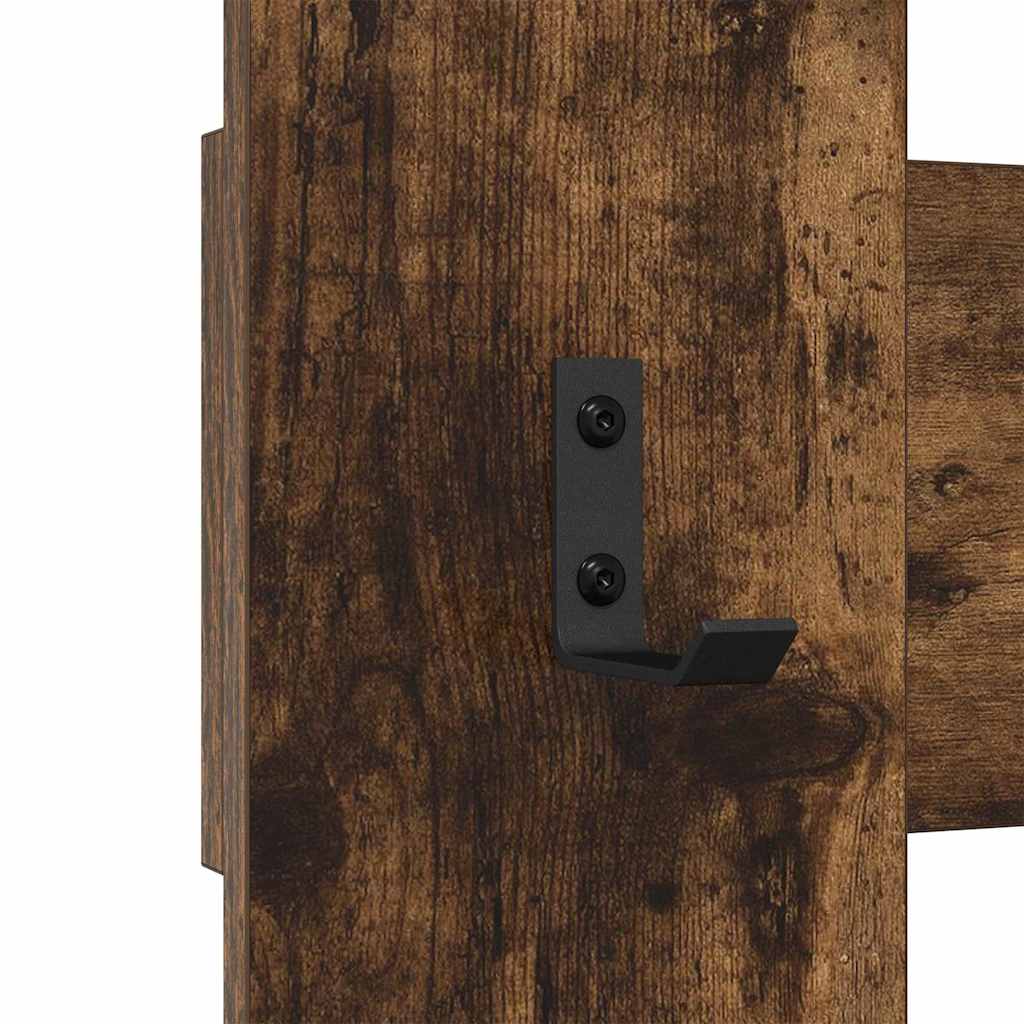 Appendiabiti a muro Rovere fumé 65 x 3 x 100 cm | homemem39