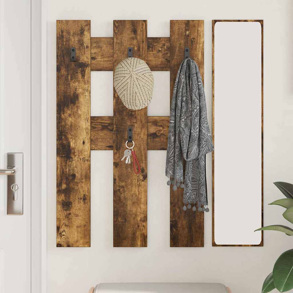 Appendiabiti a muro Rovere fumé 65 x 3 x 100 cm | homemem39