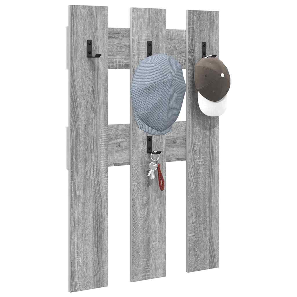 Appendiabiti a muro Grigio Sonoma 65 x 3 x 100 cm | homemem39