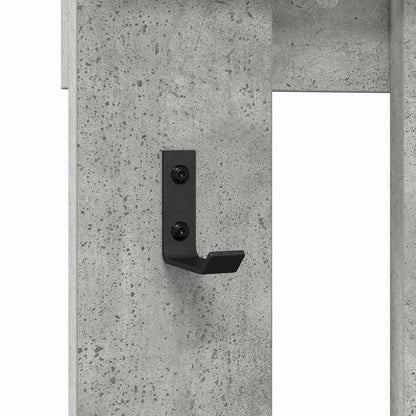 Appendiabiti a muro Grigio cemento 100 x 10 x 100 cm