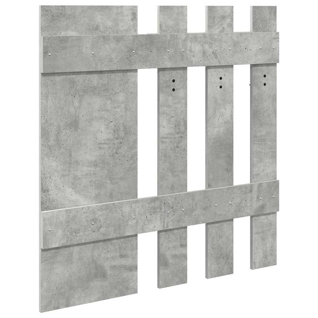 Appendiabiti a muro Grigio cemento 100 x 10 x 100 cm