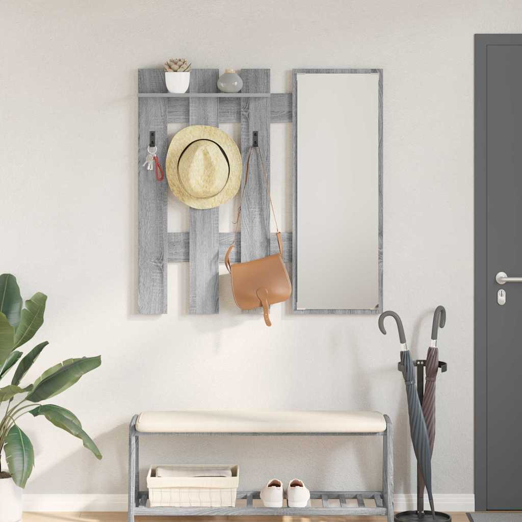 Appendiabiti a muro Grigio Sonoma 100 x 10 x 100 cm