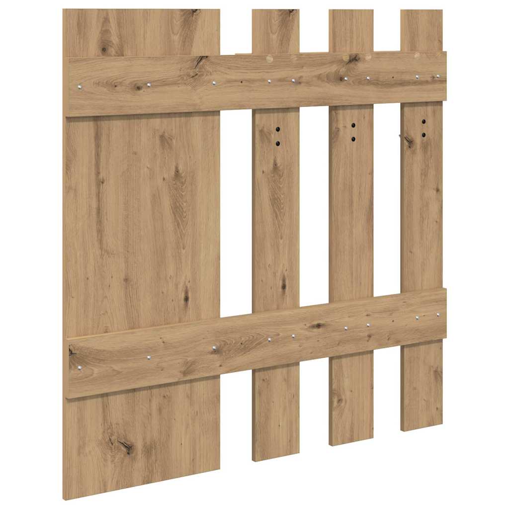 Appendiabiti a muro Rovere artigianale 100 x 10 x 100 cm