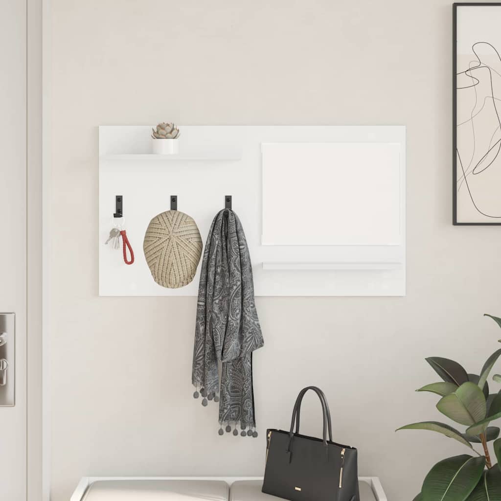 Appendiabiti a muro Bianco 90 x 10 x 50 cm Legno multistrato