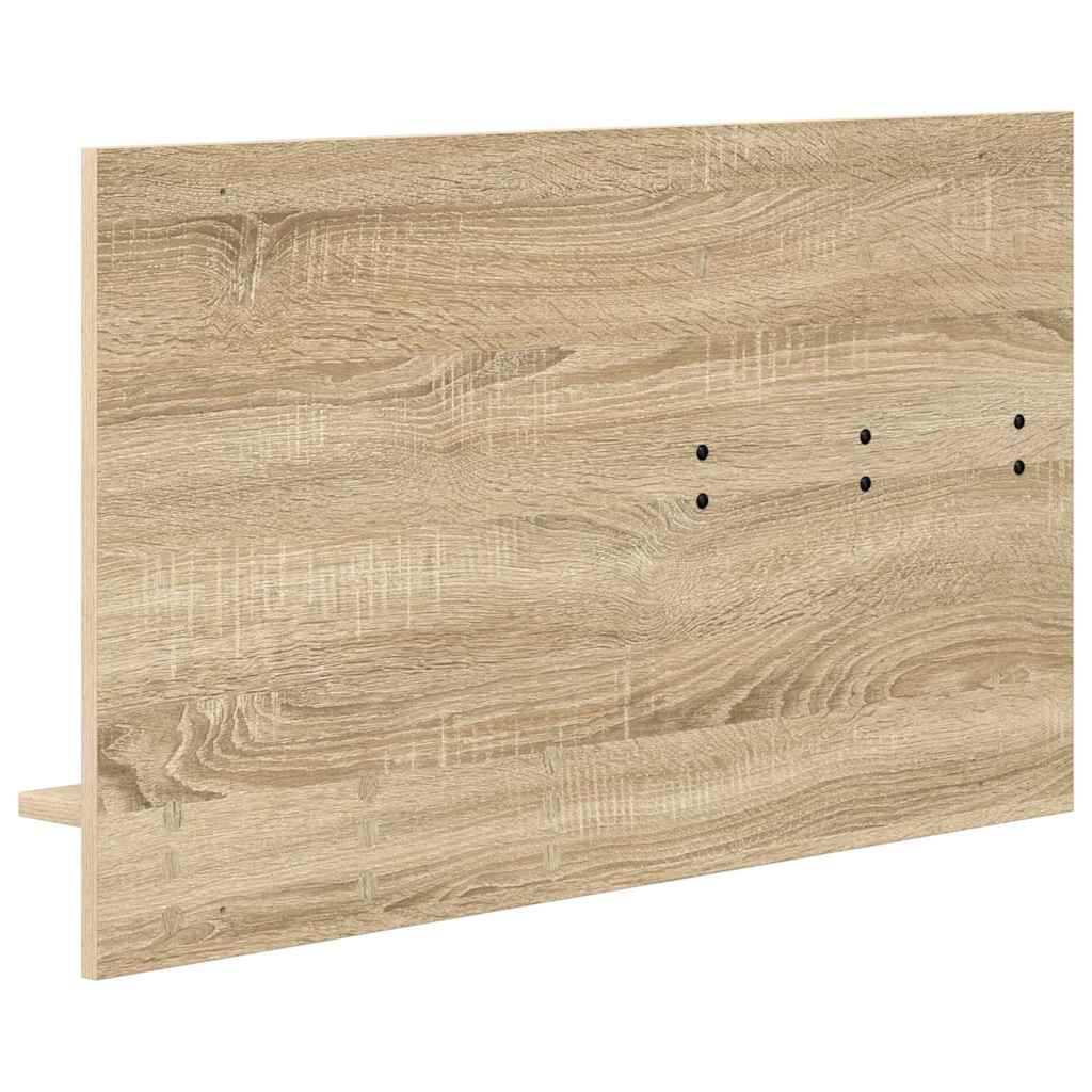 Appendiabiti a muro con specchio Rovere Sonoma 90 x 10 x 50 cm