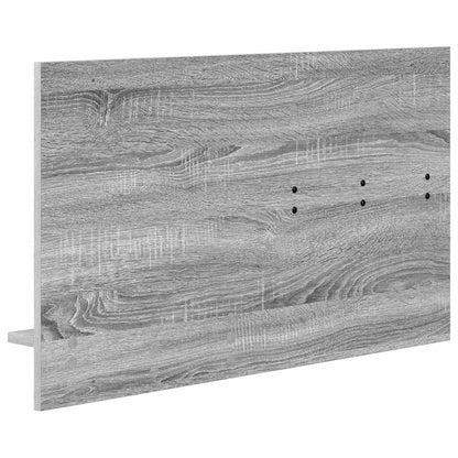 Appendiabiti a muro con specchio Grigio Sonoma 90 x 10 x 50 cm