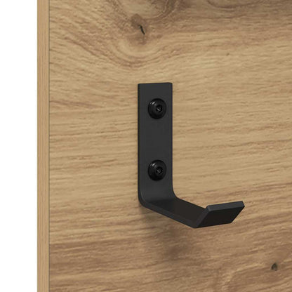 Appendiabiti a muro Rovere artigianale 90 x 10 x 50 cm