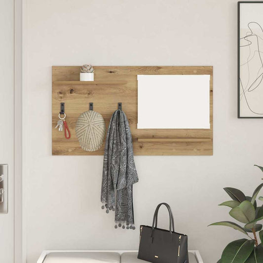 Appendiabiti a muro Rovere artigianale 90 x 10 x 50 cm