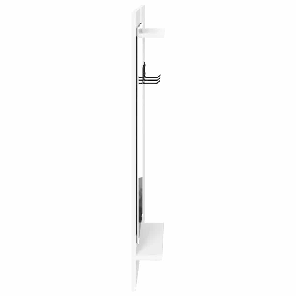Appendiabiti a muro Bianco 70 x 10 x 90 cm Legno multistrato