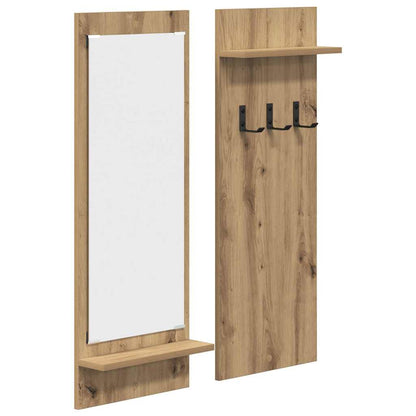 Appendiabiti a muro Rovere artigianale 70 x 10 x 90 cm | homemem39