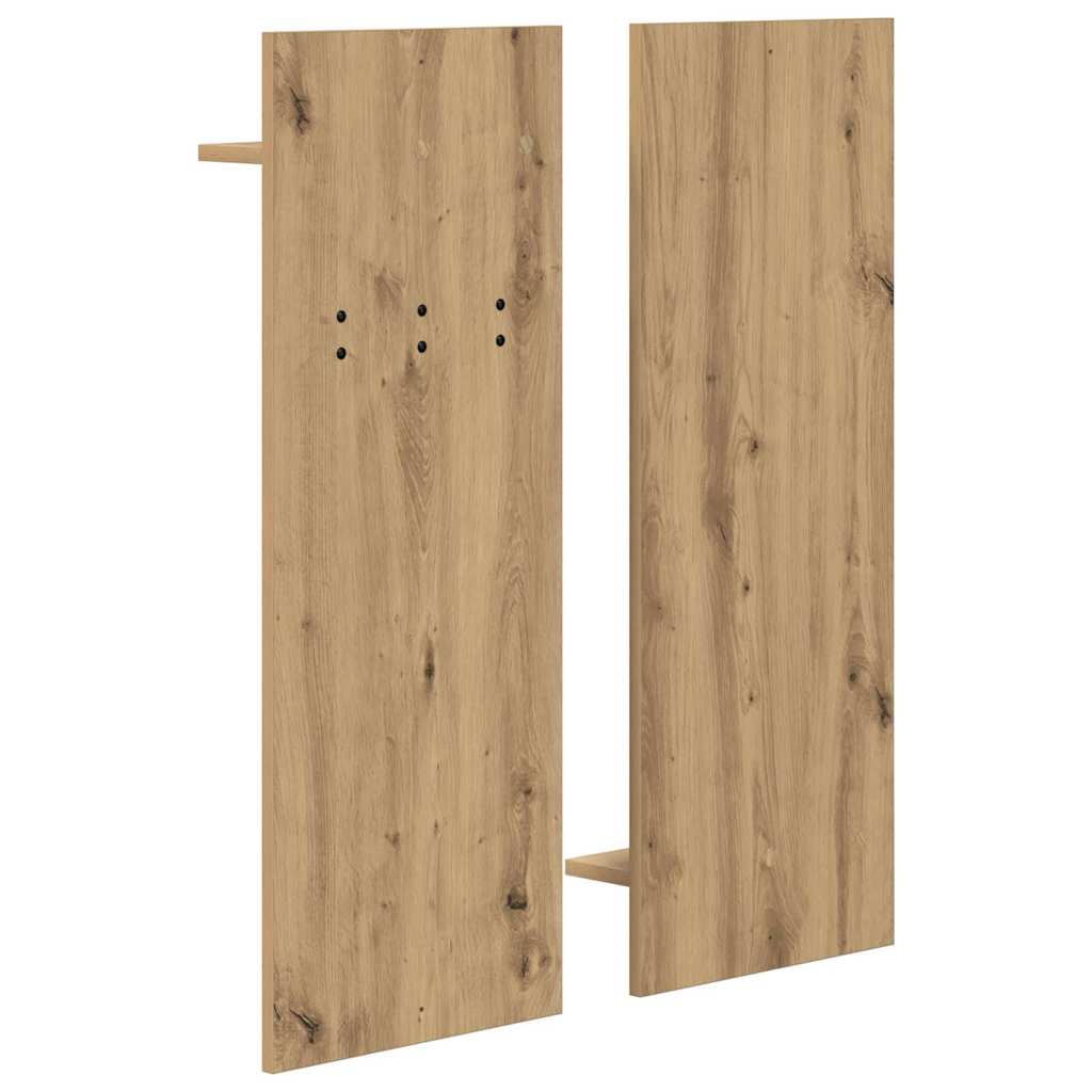Appendiabiti a muro Rovere artigianale 70 x 10 x 90 cm | homemem39
