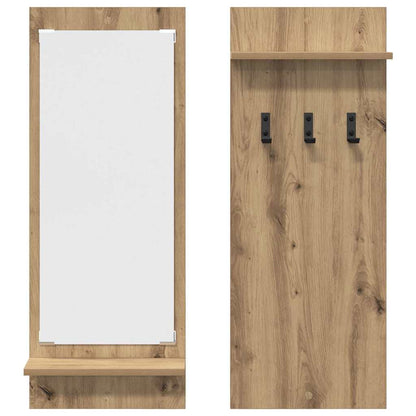 Appendiabiti a muro Rovere artigianale 70 x 10 x 90 cm | homemem39