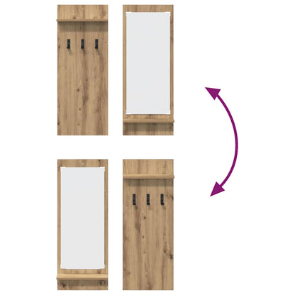 Appendiabiti a muro Rovere artigianale 70 x 10 x 90 cm | homemem39