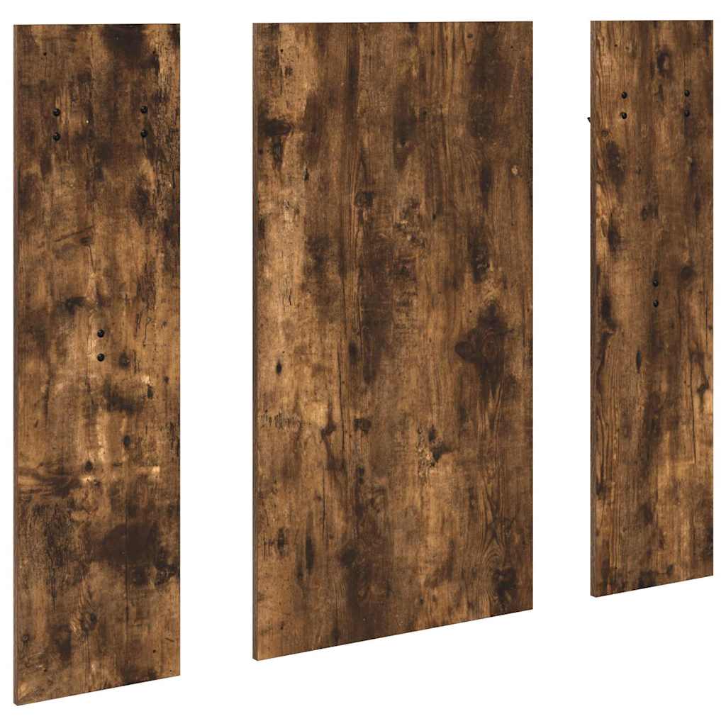 Appendiabiti a muro con specchio Rovere fumé 96 x 1,5 x 90 cm