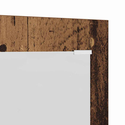 Appendiabiti a muro con specchio Legno vecchio 96 x 1,5 x 90 cm