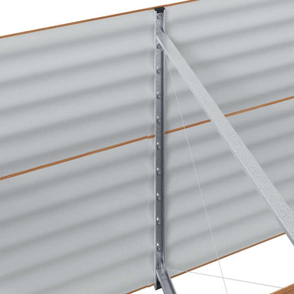 Letto Rialzato Marrone 400 x 80 x 81 cm Acciaio