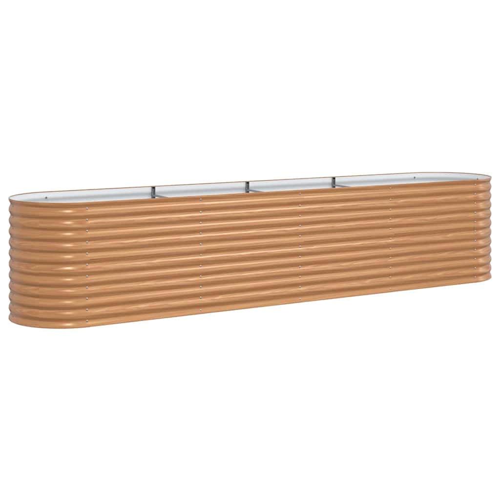 Letto Rialzato Marrone 400 x 80 x 81 cm Acciaio