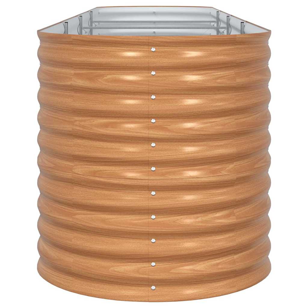 Letto Rialzato Marrone 400 x 80 x 81 cm Acciaio