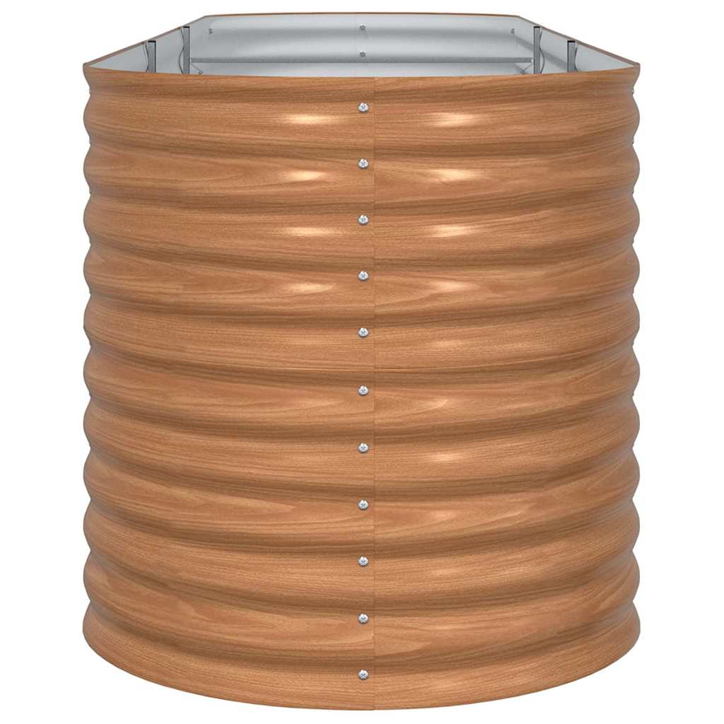 Letto Rialzato Marrone 320 x 80 x 81 cm Acciaio