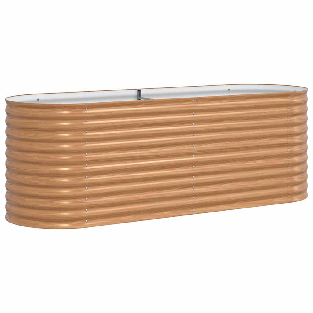 Letto Rialzato Marrone 240 x 80 x 81 cm Acciaio