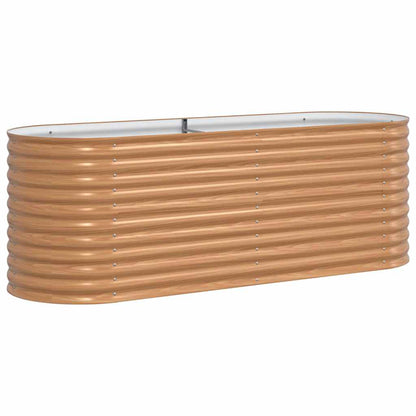 Letto Rialzato Marrone 240 x 80 x 81 cm Acciaio