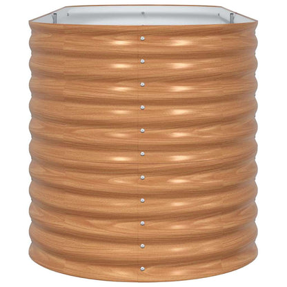 Letto Rialzato Marrone 240 x 80 x 81 cm Acciaio