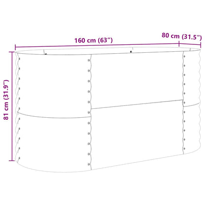 Letto Rialzato Marrone 160 x 80 x 81 cm Acciaio