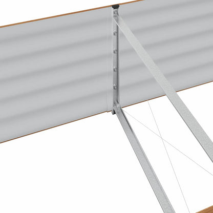 Letto Rialzato Marrone 400 x 80 x 44 cm Acciaio