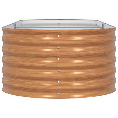 Letto Rialzato Marrone 240 x 80 x 44 cm Acciaio