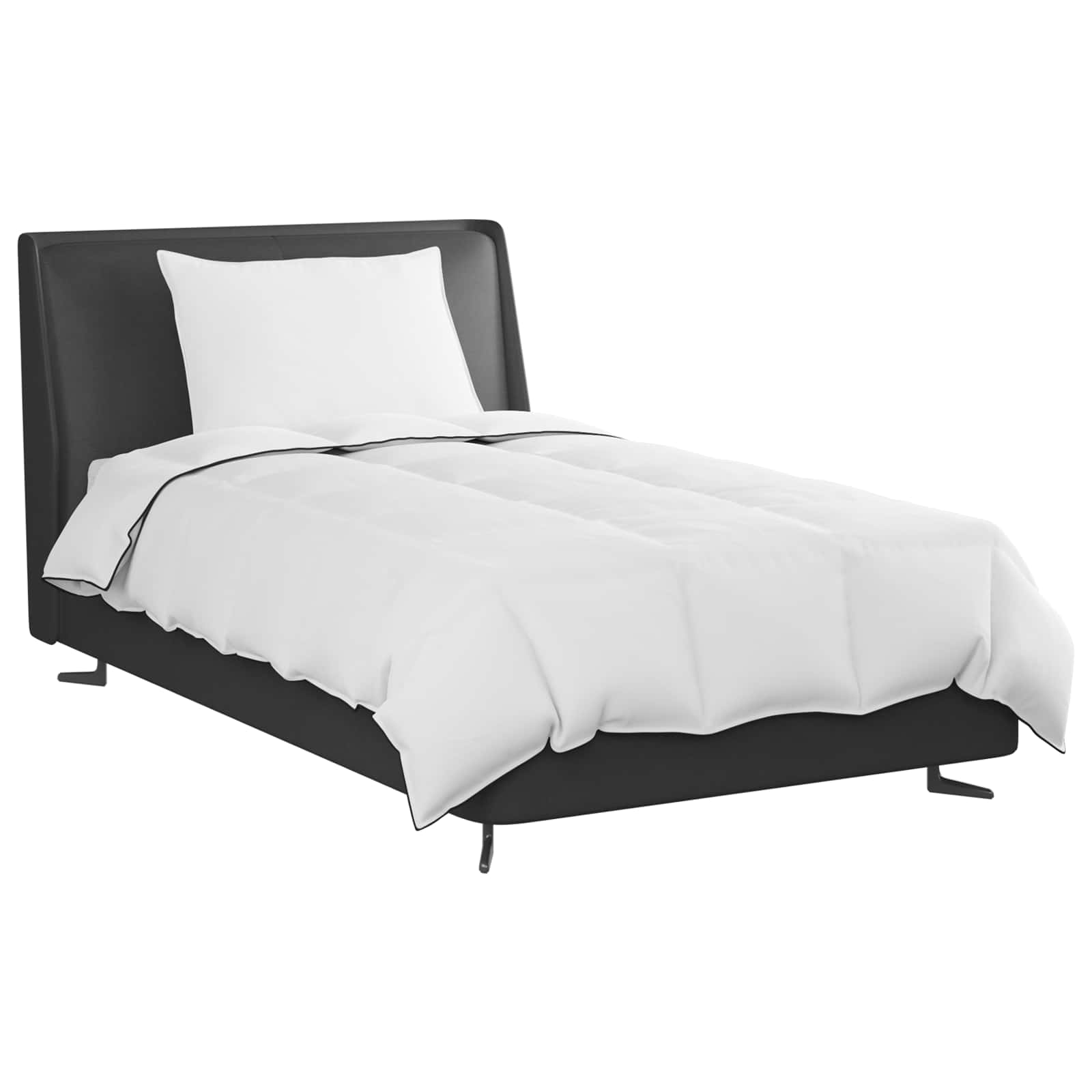 Duvet Invernale con cuscino 2 pcs Bianco Piuma d'anatra | homemem39