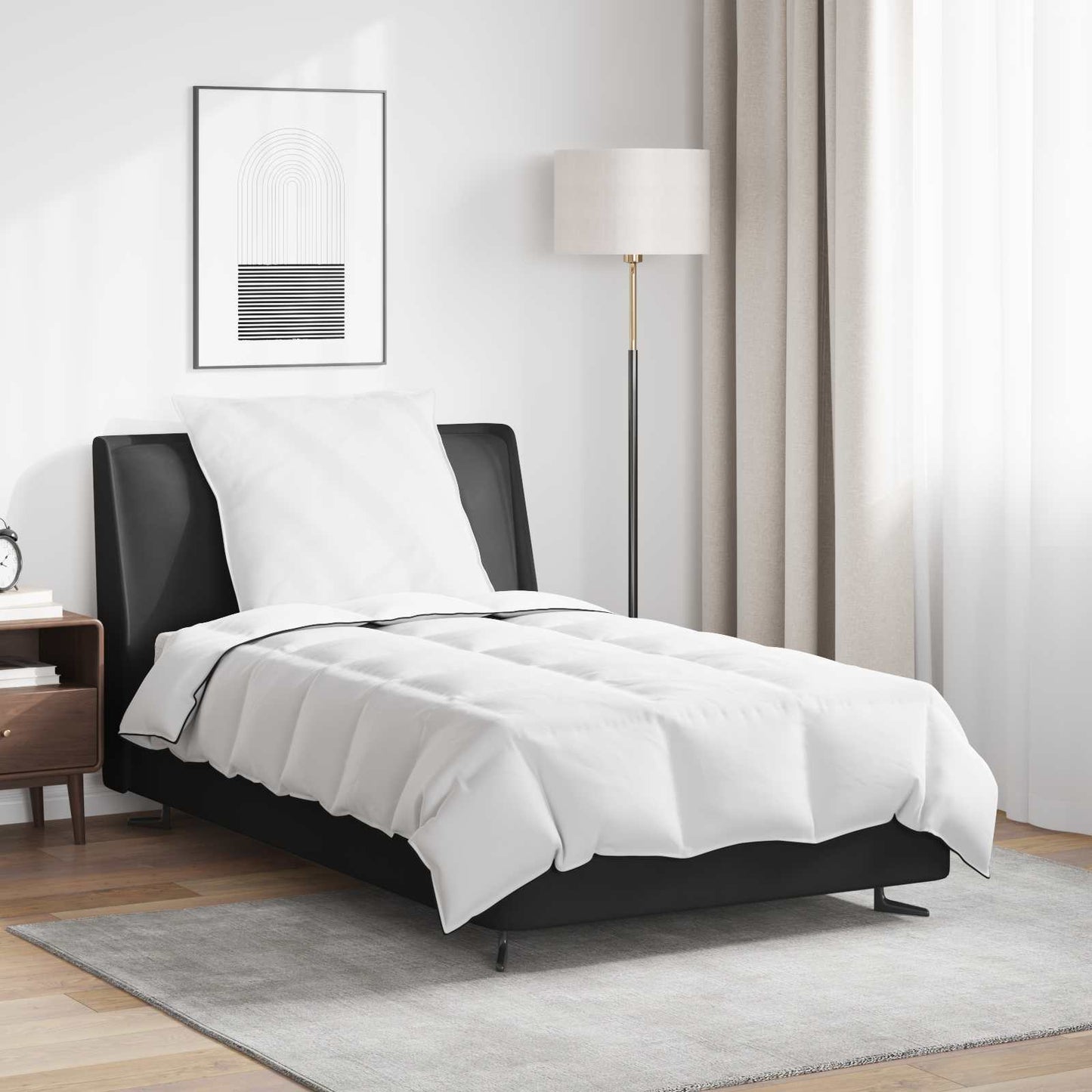 Duvet Invernale con cuscino 2 pcs Bianco Piuma d'anatra | homemem39