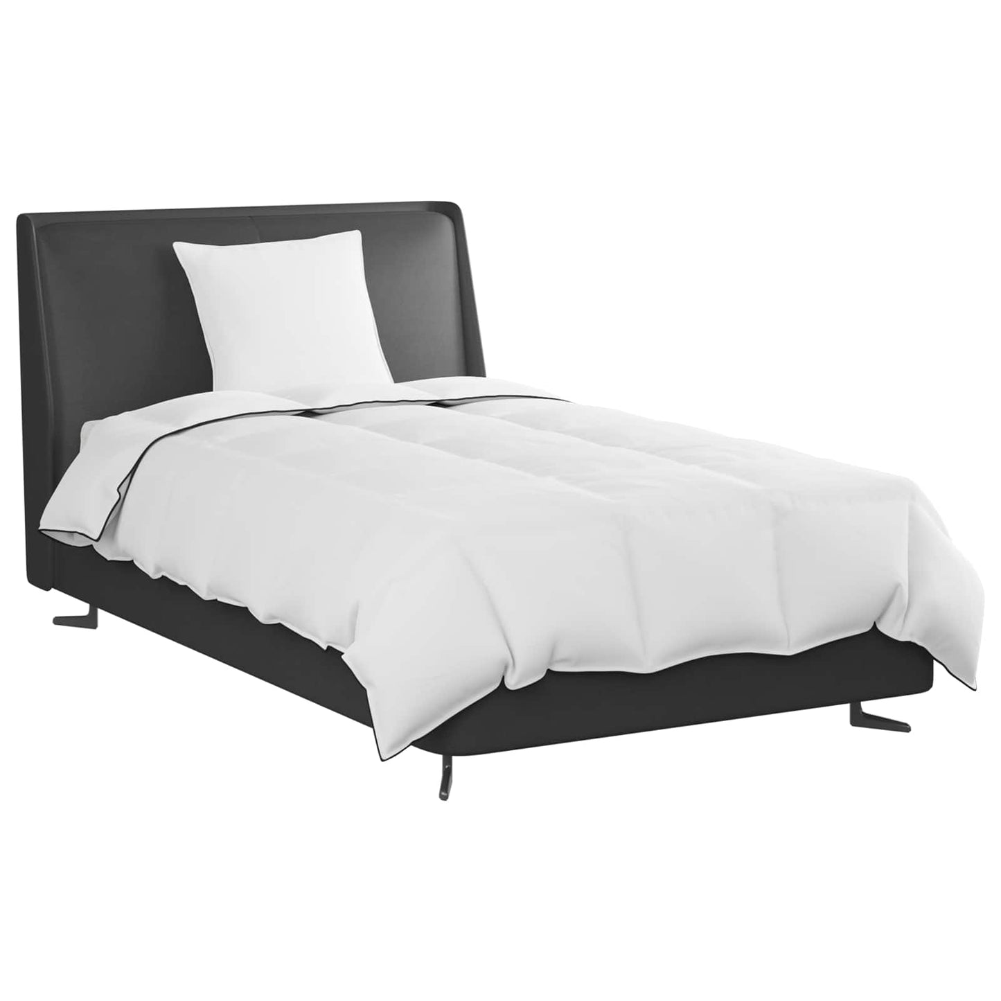 Duvet Invernale con cuscino 2 pcs Bianco Piuma d'anatra