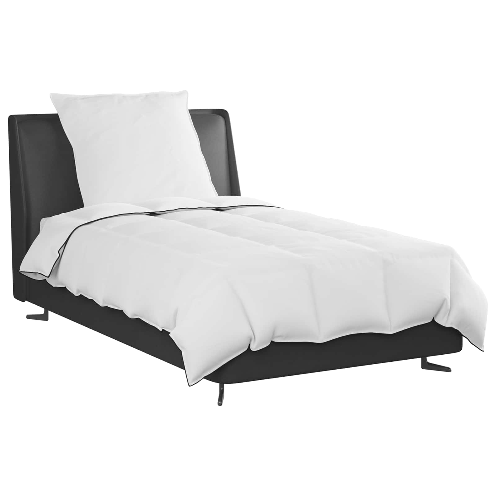 Duvet Invernale con cuscino 2 pcs Bianco Piuma d'anatra | homemem39