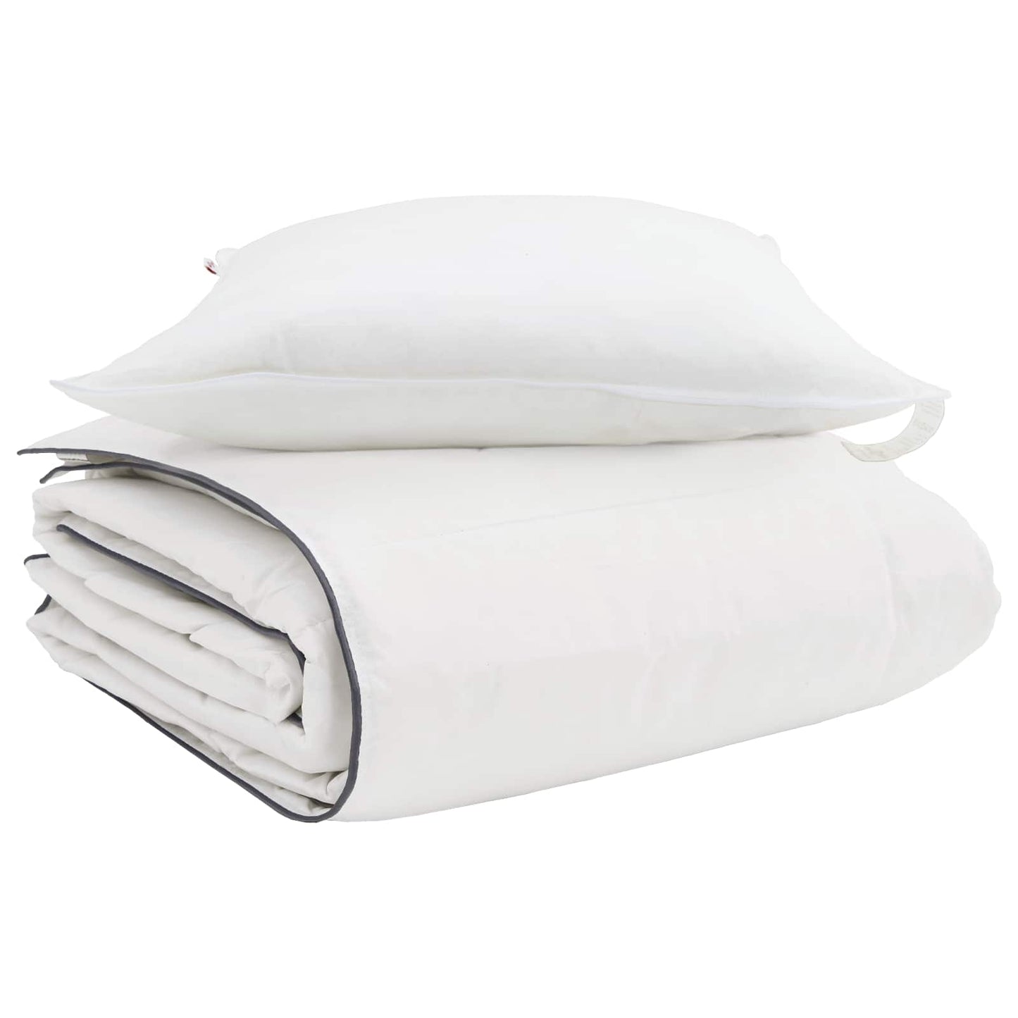 Duvet Invernale con cuscino 2 pcs Bianco Piuma d'anatra | homemem39