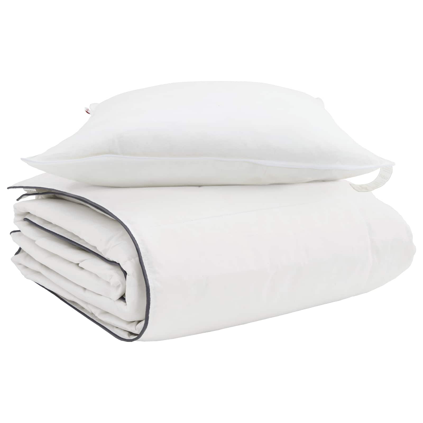 Duvet Invernale con cuscino 2 pcs Bianco Piuma d'anatra | homemem39
