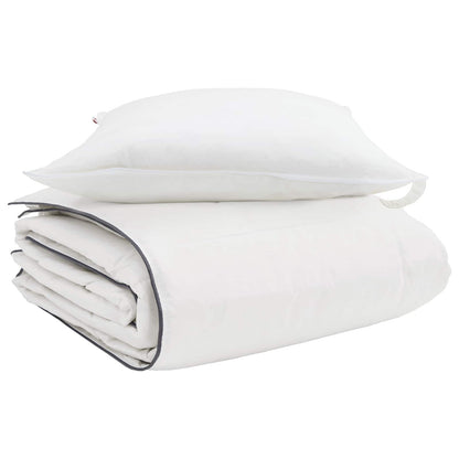 Duvet Invernale con cuscino 2 pcs Bianco Piuma d'anatra | homemem39