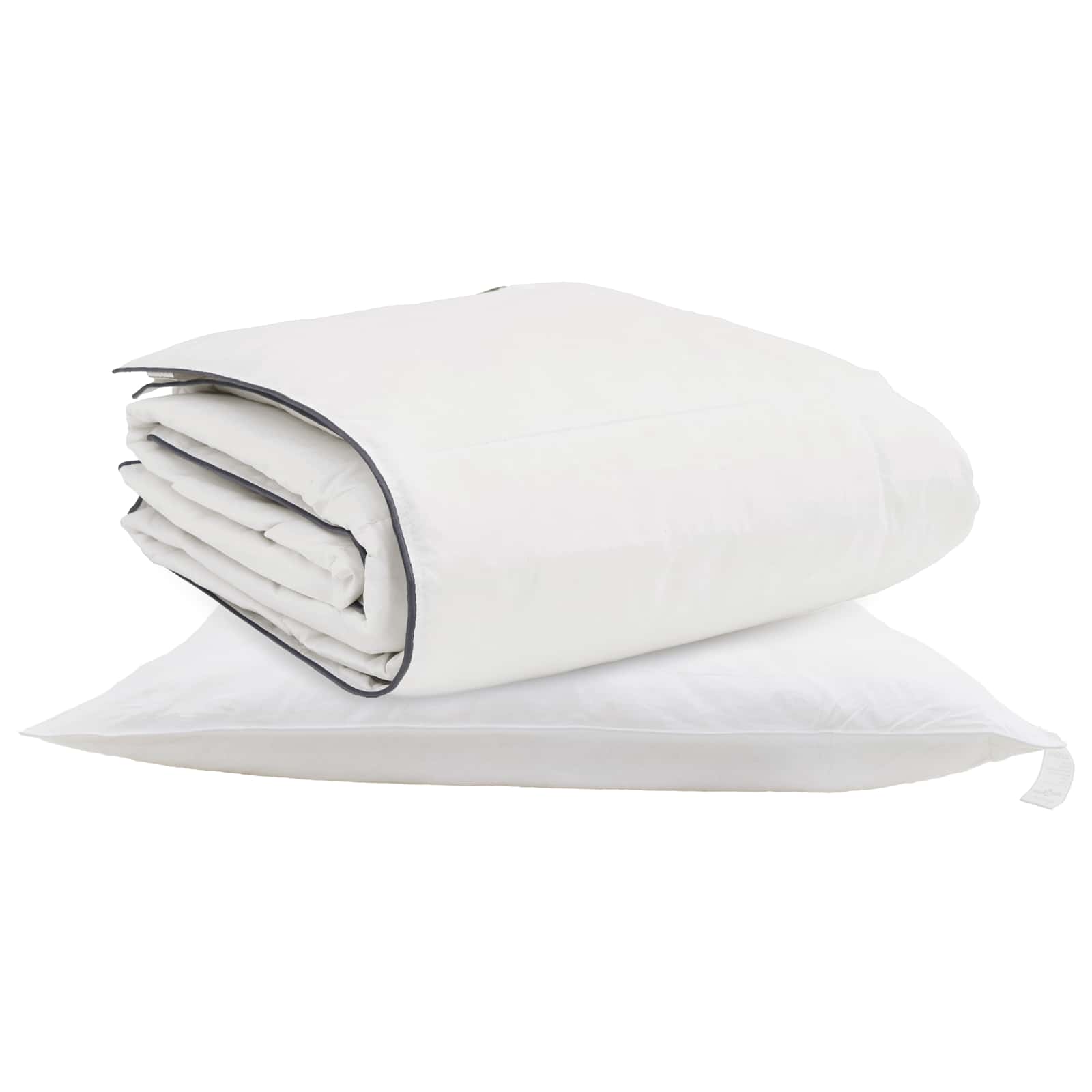 Duvet Invernale con cuscino 2 pcs Bianco Piuma d'anatra | homemem39
