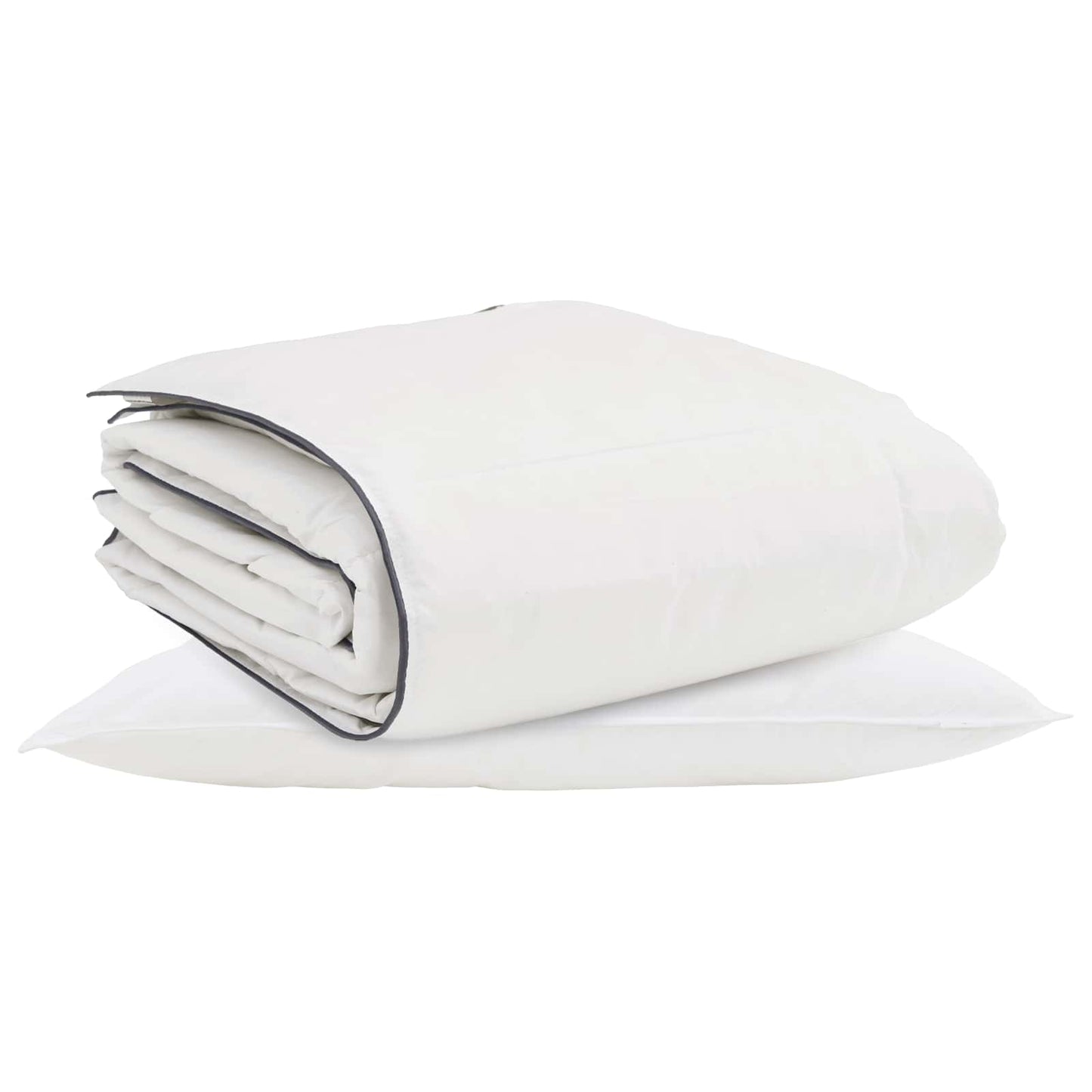 Duvet Invernale con cuscino 2 pcs Bianco Piuma d'anatra | homemem39
