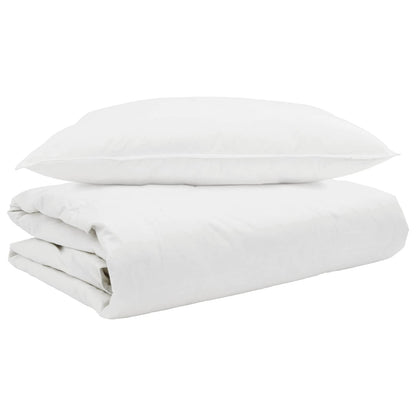 Duvet Estivo con cuscino 2 pcs Bianco Piuma d'anatra