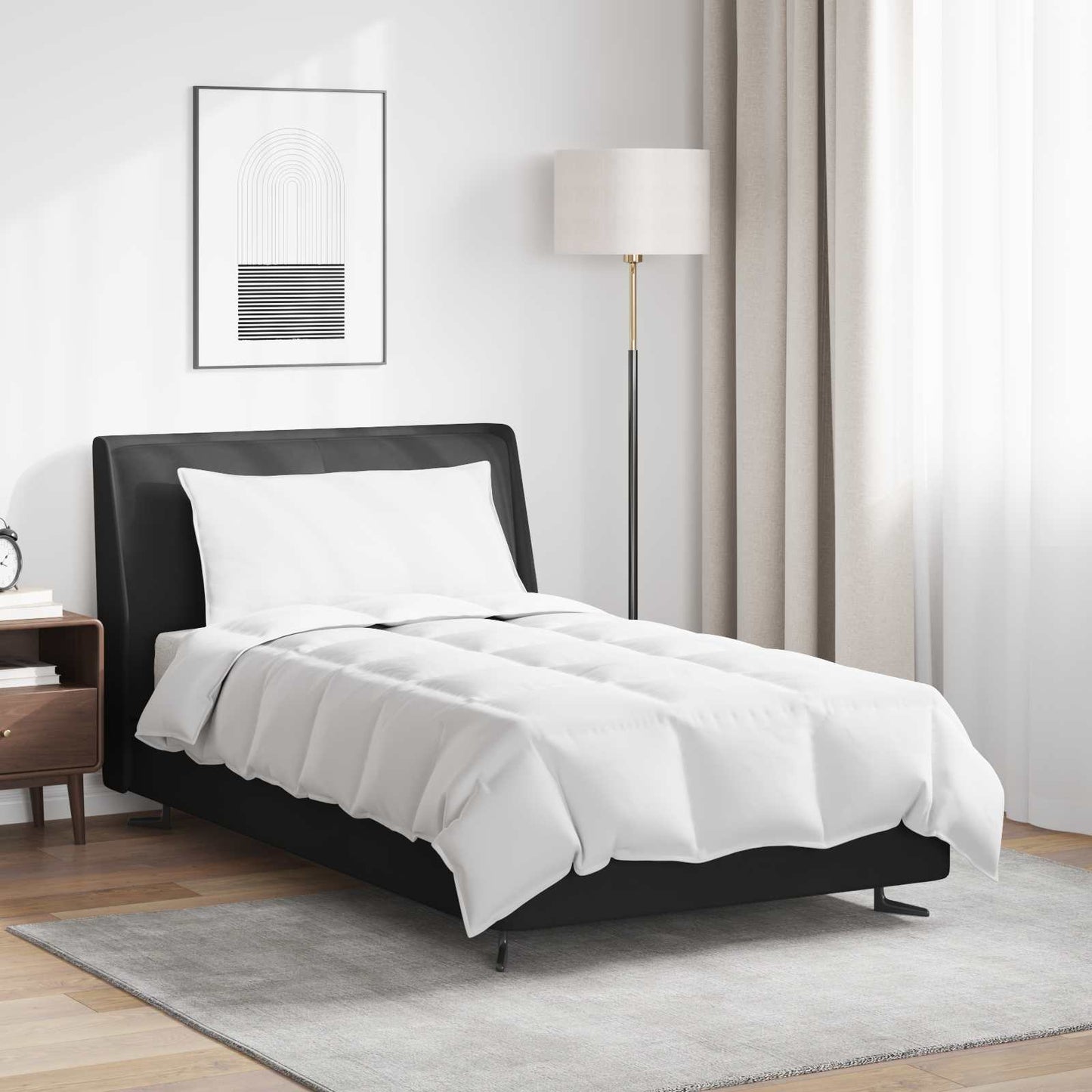 Duvet Estivo con cuscino 2 pcs Bianco Piuma d'anatra | homemem39