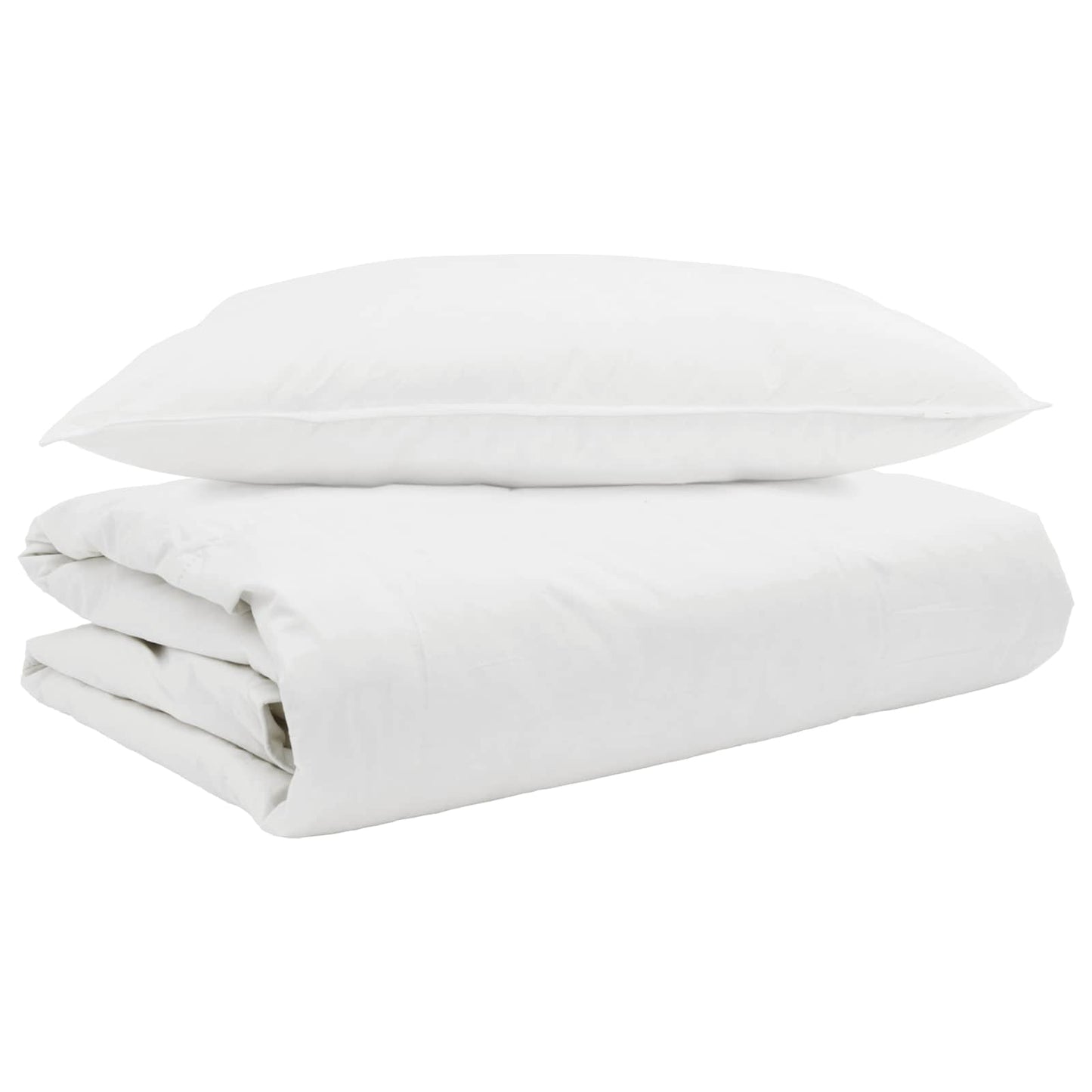 Duvet Estivo con cuscino 2 pcs Bianco Piuma d'anatra